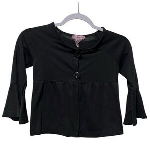L.A. Movers Girls Black Bolero Jacket Vest Size Small 7/8
